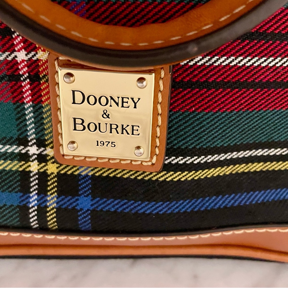 Dooney & Bourke Double Handle Plaid Purse - Picture 3 of 9